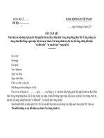 Bản kiểm điểm cá nhân TW 4 khóa XII