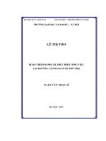 Hoàn thiện đánh giá thực hiện công việc tại trường Cao đẳng Dược Phú Thọ (LV thạc sĩ)