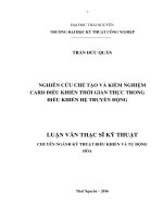Nghiên cứu chế tạo và kiểm nghiệm card điều khiển thời gian thực trong điều khiển hệ truyền động 