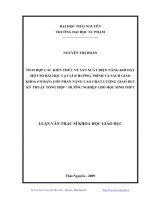 SẢN XUẤT ĐIỆN NĂNG KHI DẠY MỘT SỐ BÀI HỌC VẬT LÍ (CHƢƠNG TRÌNH VÀ SÁCH GIÁO KHOA CƠ BẢN) GÓP PHẦN NÂNG CAO CHẤT LƢỢNG GIÁO DỤC KỸ THUẬT TỔNG HỢP – HƢỚNG NGHIỆP CHO HỌC SINH THPT