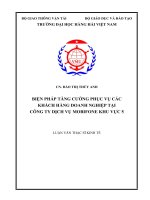 Biện pháp tăng cường phục vụ các khách hàng doanh nghiệp tại Công ty dịch vụ MobiFone khu vực 5