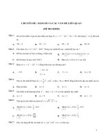 BỘ đề TRẮC NGHIỆM TỔNG hợp các CHUYÊN đề ôn THI TOÁN THPT _có đáp án chi tiết