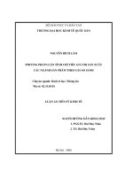 Phương pháp luận tính chỉ tiêu giá trị sản xuất các ngành sản phẩm theo giá so sánh