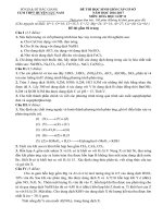 Đề thi   HDC HSG cấp cơ sở hóa học 11 năm 2016 2017