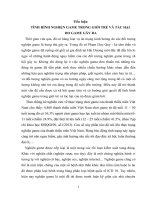 TÌNH HÌNH NGHIỆN GAME TRONG GIỚI TRẺ VÀ TÁC HẠI  DO GAME GÂY RA