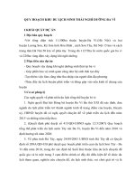 QUY HOẠCH KHU DU LỊCH SINH THÁI NGHỈ DƯỠNG BA VÌ