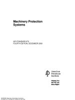 API standard 670   machinery protection systems 4th 