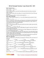  Đề thi Violympic Toán lớp 1 vòng 18 năm 2014  2015 
