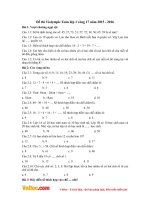  Đề thi Violympic Toán lớp 1 vòng 17 năm 2015  2016 