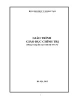 GIÁO TRÌNH GIÁO DỤC CHÍNH TRỊ TCCN