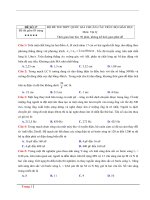 BỘ ĐỀ THI TRUNG HỌC PHỔ THÔNG QUỐC GIA CHUẨN CẤU TRÚC BỘ GIÁO DỤC Môn Vật lý đề số 17