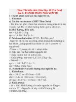 Tóm Tắt kiến thức Hóa Học 10