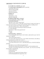 đề cương môn sinh học lớp 12