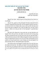 NGUYỄN TRÃI VỀ TÁC GIA VÀ TÁC PHẨM