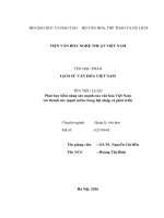 Phát huy tiềm năng sức mạnh của văn hóa Việt Nam ở thành sức mạnh mềm trong hội nhập và phát triển