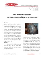 Phân tích độ rung công nghiệp cho việc bảo trì chủ động và tăng độ tin cậy của máy móc