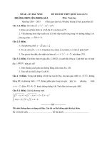 ĐỀ THI THỬ TRUNG HỌC PHỔ THÔNG QUỐC GIA LẦN I TỈNH BẮC NINH