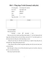 tổng hợp hợp chất hóa hữu cơ