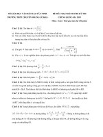 ĐỀ MẪU SOẠN DÀNH CHO KỲ THI CHUNG QUỐC GIA 2015 Môn Toán Tây Ninh