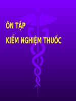Tổng hợp+ ôn tập đề thi Kiểm nghiệm thuốc