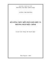 Bất đẳng thức biến phân đơn điệu và phương pháp hiệu chỉnh (LV thạc sĩ)