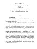 Ngôn Ngữ Nghệ Thuật Trong Tiểu Thuyết Mười Lẻ Một Đêm Của Hồ Anh Thái