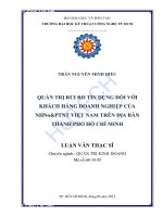 Quản trị rủi ro tín dụng trong ngân hàng NN&PTNT Việt Nam trên địa bàn Thành phố Hồ Chí Minh