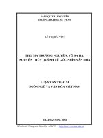 Thơ ma Trường Nguyên, Võ Sa Hà, Nguyễn Thúy Quỳnh từ góc nhìn văn hóa (LV thạc sĩ)