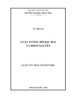 Luật tương hỗ bậc hai và điểm nguyên (LV thạc sĩ)