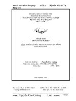 Đề Tài Thiết Kế Máy Phay Ngang Vạn Năng Bàn Máy Số 0