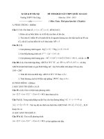 ĐỀ THI KHẢO SÁT TRUNG HỌC PHỔ THÔNG QUỐC GIA KHỐI 12 HÀ NỘI