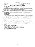 THỂ THAO TỰ CHỌN CHẠY BỀN Thể dục 6 Tiết 23