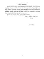 Biện pháp hoàn thiện công tác quản lý thu thuế đối với doanh nghiệp ngoài quốc doanh trên địa bàn quận Đồ Sơn - thành phố Hải Phòng