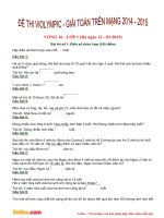 Đề thi Violympic Toán lớp 1 Vòng 16 năm 20142015