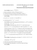 KỲ THI THỬ TRUNG HỌC PHỔ THÔNG QUỐC GIA LẦN 3 NĂM 2015 Môn TOÁN Thừa Thiên Huế