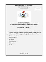 Nâng cao kết quả các bài học có nội dung “Tìm hai số khi biết tổng và hiệu của hai số đó” thông qua việc nhận diện và phân tích đề toán