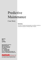 Predictive maintenance case story ref 