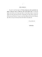 luận văn thạc sĩ kế toán chi phí sản xuất và giá thành sản phẩm xi măng tại công ty TNHH sản xuất VLXD thành công