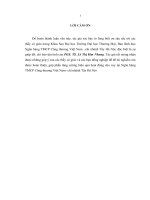 Hiệu quả hoạt động cho vay tại ngân hàng thƣơng mại cổ phần công thƣơng việt nam chi nhánh tây hà nội 
