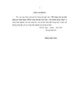 luận văn thạc sĩ mở rộng cho vay tiêu dùng tại ngân hàng TMCP công thƣơng việt nam   chi nhánh sông nhuệ 