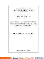 Xây dựng chiến lược phát triển Công ty TNHH MTV Công trình Giao thông Công chánh đến năm 2015