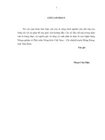 luận văn thạc sĩ nâng cao hiệu quả tín dụng tại ngân hàng nông nghiệp và phát triển nông thôn việt nam   chi nhánh huyện đông hƣng, tỉnh thái bình