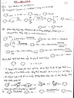 Bai giai de thi hóa hữa cơ