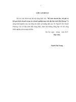 luận văn thạc sĩ kế toán doanh thu, chi phí và kết quả kinh doanh trong các doanh nghiệp may trên địa bàn tỉnh hải dƣơng 