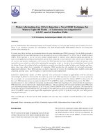 WaterAlternatingGas (WAG) Injection a Novel EOR Technique for Mature Light Oil Fields  A Laboratory Investigation for GS5C sand of Gandhar Field. ENHANCED OIL RECOVERY