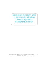 skkn hướng dẫn làm trắc nghiệm toán 12