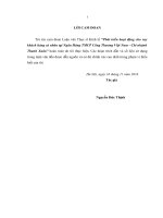 luận văn thạc sĩ  phát triển hoạt động cho vay khách hàng cá nhân tại ngân hàng TMCP công thƣơng việt nam   chi nhánh thanh xuân 