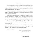 Giải pháp quản lý đảm bảo chất lượng thiết kế giai đoạn thiết kế kĩ thuật bản vẽ thi công áp dụng cho dự án tu sửa, nâng cấp kè chã tỉnh thái nguyên 