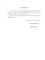 luận văn thạc sĩ kế toán hoạt động xuất khẩu tại công ty may xuất khẩu SSV 