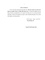 luận văn thạc sĩ kế toán chi phí sản xuất và giá thành sản phẩm công ty TNHH một thành viên